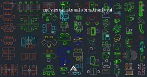 Download thư viện CAD bàn ghế nội thất đẹp, đầy đủ nhất 2026缩略图