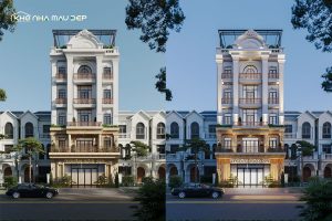 Kiến trúc văn phòng 5 tầng 1 tum phong cách tân cổ điển缩略图