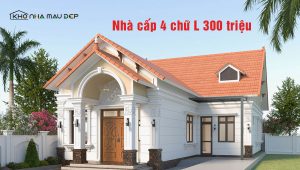 30+ Mẫu nhà cấp 4 chữ L giá 300 triệu đẹp, tối ưu chi phí缩略图