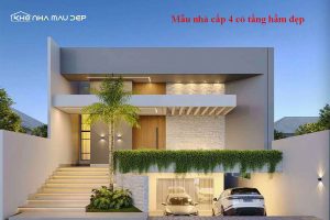 110+ Mẫu nhà cấp 4 có tầng hầm đẹp, tối ưu không gian sống缩略图