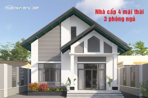 35+ Mẫu nhà cấp 4 mái Thái 3 phòng ngủ đẹp, ấn tượng 2026缩略图