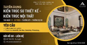 Tuyển dụng kiến trúc sư thiết kế kiến trúc nội thất tháng 4/2026缩略图