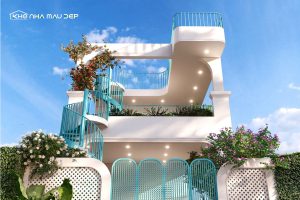 45+ Mẫu nhà 2 tầng cầu thang ngoài trời bền đẹp, tối ưu diện tích缩略图