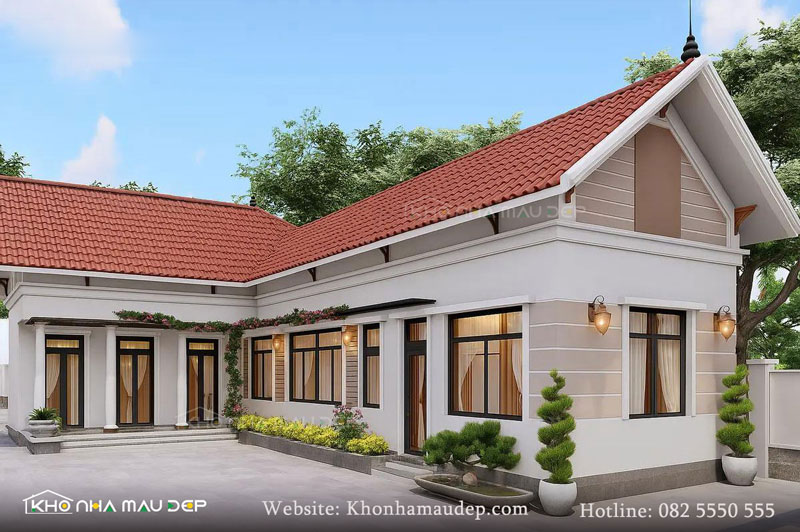 101+ Mẫu nhà cấp 4 mái ngói đẹp, bền & mát mẻ缩略图