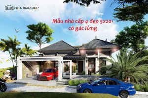 45+ Mẫu nhà cấp 4 đẹp 5×20 có gác lửng đẹp, đầy đủ tiện nghi缩略图