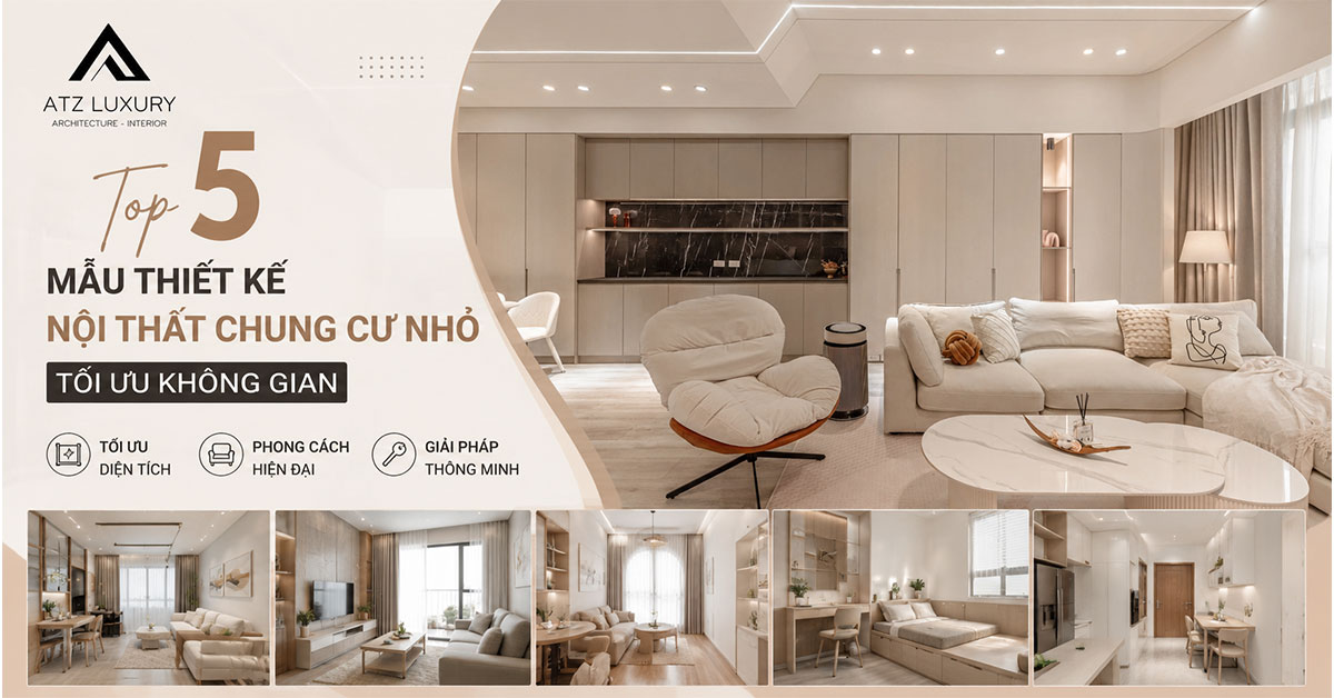 Top 5 mẫu thiết kế nội thất chung cư nhỏ tối ưu không gian缩略图