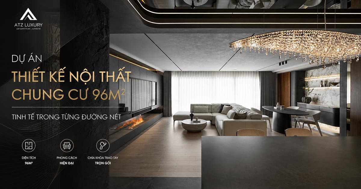 Mẫu thiết kế nội thất chung cư 96m2 “đo ni đóng giày” đẳng cấp và tiện nghi缩略图