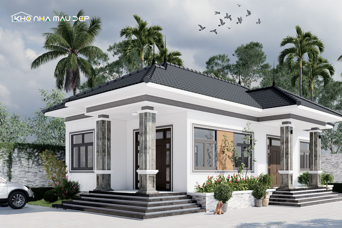 55+ Mẫu nhà cấp 4 4 phòng ngủ đẹp, đầy đủ tiện nghi缩略图