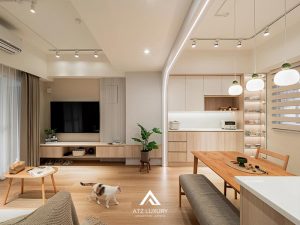 Mẫu thiết kế nội thất chung cư 53m2 2 phòng ngủ dành cho vợ chồng trẻ缩略图