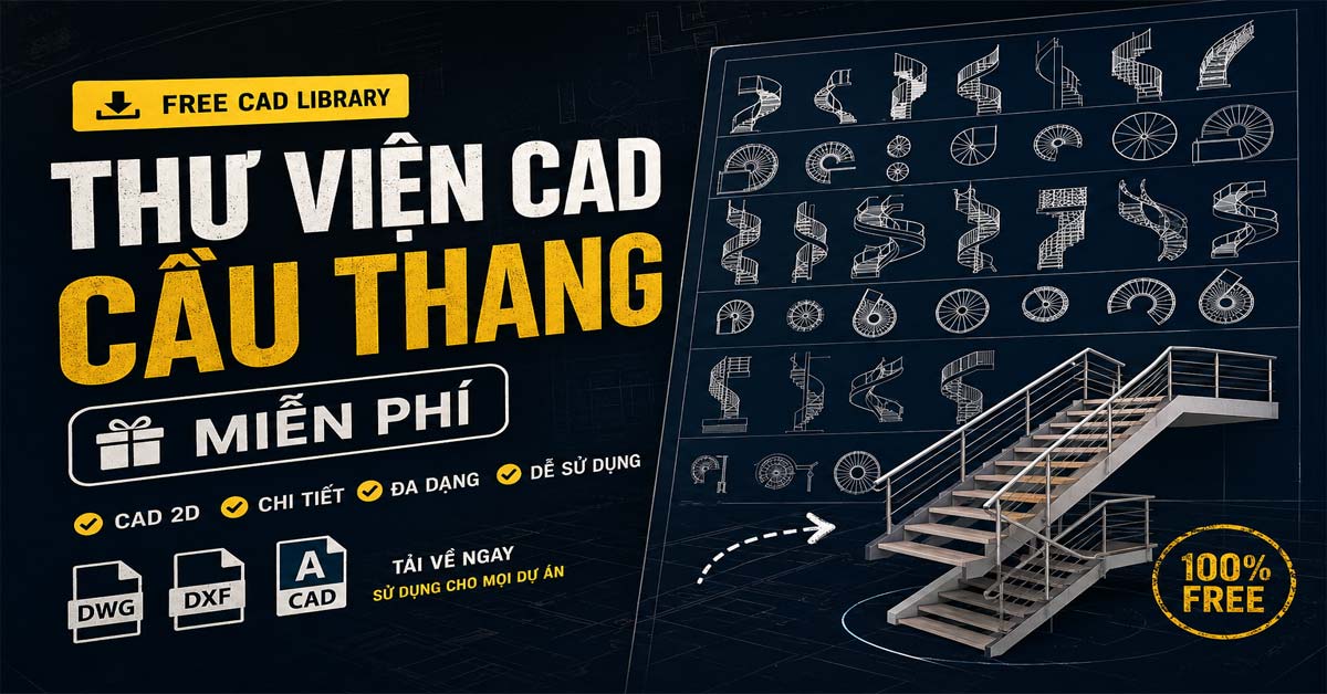 Chia sẻ file thư viện cad cầu thang tải đầy đủ và miễn phí缩略图